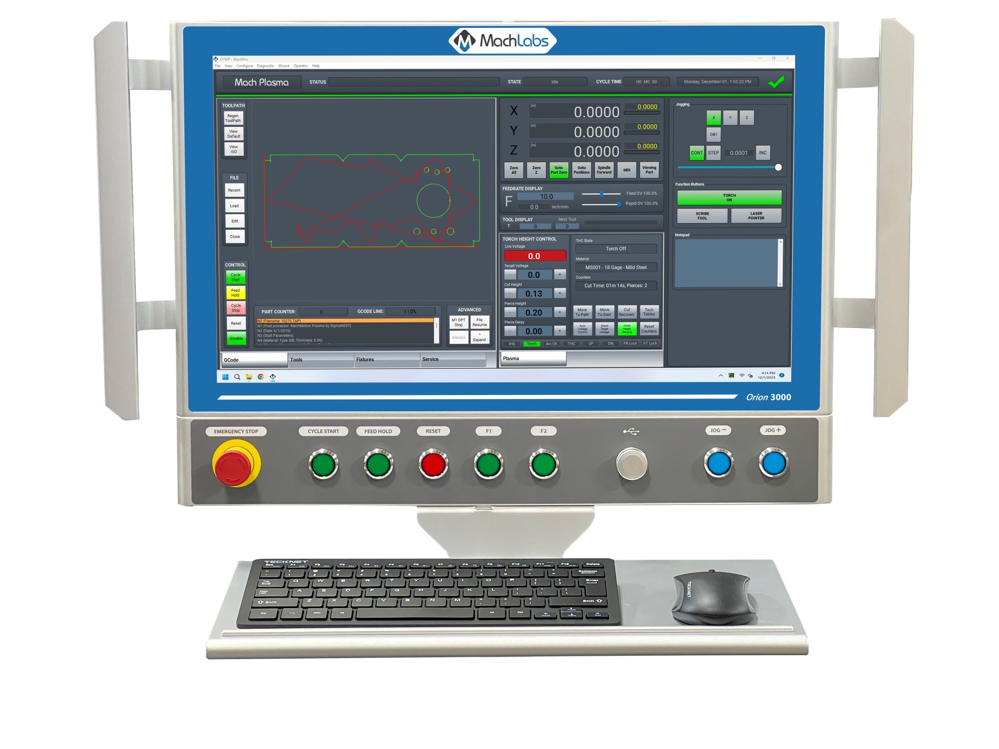 Orion 3000 CNC Control with MachPro Plasma